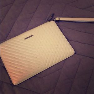 🎉 like new 🎉 Greige Rebecca Minkoff Wristlet